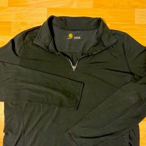 Carhartt Women’s Quarter 1/4 Zip Lightweight Shirt Top Sweatshirt Size XL 16 18